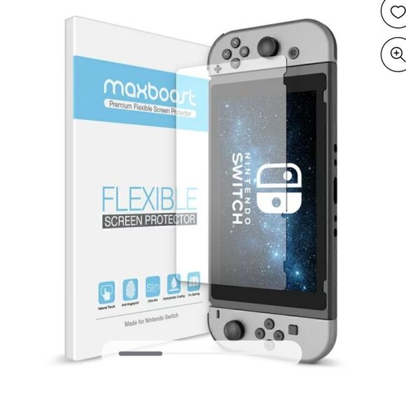 Maxboost flexible screen protector for Nintendo switch 3 pack nwt - Picture 2 of 3